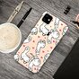 Coque en TPU compatible avec iPhone 11, Animaux T&ecirc;tus, Coeurs d&#039;Alpaga - Transparente