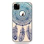 Coque iPhone 11 Pro Dreamcatcher Mandala Web Blue Feathers Spiritual Case - Transparente
