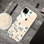 Coque en TPU blanc floral compatible avec iPhone 11 Pro - Transparente