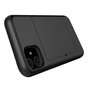 &Eacute;tui portefeuille avec porte-cartes Secret &Eacute;tui rigide en TPU compatible avec iPhone 11 - Noir