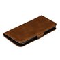 &Eacute;tui portefeuille en cuir pour biblioth&egrave;que portefeuille compatible avec iPhone 11 Pro Max - Marron
