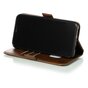 &Eacute;tui portefeuille en cuir pour biblioth&egrave;que portefeuille compatible avec iPhone 11 Pro Max - Marron
