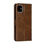 &Eacute;tui portefeuille en cuir Wallet Bookcase compatible avec iPhone 11 - Marron