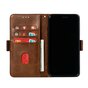 &Eacute;tui portefeuille en cuir Wallet Bookcase compatible avec iPhone 11 - Marron