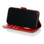 &Eacute;tui portefeuille en cuir pour biblioth&egrave;que de portefeuille compatible avec iPhone 11 Pro - Rouge