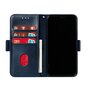 &Eacute;tui portefeuille en cuir pour biblioth&egrave;que de portefeuille compatible avec iPhone 11 Pro - Bleu