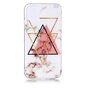 Mod&egrave;le de marbre Triangle or rose noir Figure cr&eacute;ative compatible avec &eacute;tui en TPU compatible avec iPhone 11