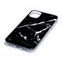 &Eacute;tui noir en pierre naturelle avec motif en marbre pour iPhone 11