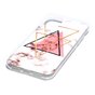 Coque en TPU pour iPhone 11 Pro avec motif en marbre Triangle dor&eacute; rose noir