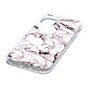 Coque blanche en pierre naturelle &agrave; motif de marbre compatible avec iPhone 11 Pro