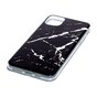 Coque noire en pierre naturelle &agrave; motif de marbre compatible avec iPhone 11 Pro Max
