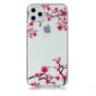 Fleurs Rose Branches Nature Case Case TPU iPhone 11 Pro Max Transparent