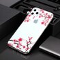 Fleurs Rose Branches Nature Case Case TPU iPhone 11 Pro Max Transparent
