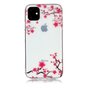 Coque Nature Fleurs Branches Rose TPU iPhone 11 - Transparente
