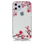 Coque TPU Fleurs Branches Roses Nature compatible avec iPhone 11 Pro - Transparente