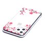 Coque TPU Fleurs Branches Roses Nature compatible avec iPhone 11 Pro - Transparente