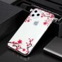 Coque TPU Fleurs Branches Roses Nature compatible avec iPhone 11 Pro - Transparente