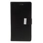 Mercury Goospery Leather compatible avec iPhone 7 Plus 8 Plus Walletcase 7 cartes - Noir