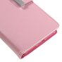 Mercury Goospery Leather compatible avec iPhone 7 Plus 8 Plus Walletcase 7 cartes - Rose
