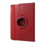 Protection 360 tours en cuir artificiel &agrave; rabat - convient compatible avec iPad 2017 2018 - rouge