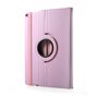 Housse de protection &agrave; rabat en cuir artificiel 360 tours - convient compatible avec iPad 2017 2018 - Rose