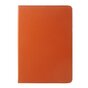 Housse de protection &agrave; rabat en cuir artificiel 360 tours - convient compatible avec iPad 2017 2018 - Orange