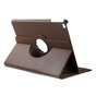 Etui Folio en Cuir Litchi Grain pour iPad 2017 2018 - Marron