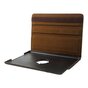 &Eacute;tui Folio en Cuir Grain Litchi compatible avec iPad 2017 2018 - Marron