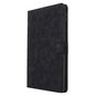 Housse de protection en cuir artificiel compatible avec iPad 2017 2018 - Noir