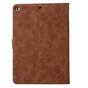 &Eacute;tui en simili cuir vintage compatible avec iPad 2017 2018 - Portefeuille marron