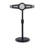 Support de tablette avec bo&icirc;tier en aluminium, rotation &agrave; 360 degr&eacute;s, convient pour Apple iPad et Samsung Galaxy Tab