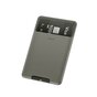 Baseus Porte-cartes en silicone Porte-cartes pour smartphone pour l&#039;arri&egrave;re de votre t&eacute;l&eacute;phone - Gris fonc&eacute;