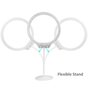 Zomei Lampe Selfie dimmable 3 couleurs lumi&egrave;re support pour smartphone vlogger - Blanc