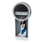 Lampe &agrave; selfie en forme d&#039;anneau pour smartphone dimmable - Noir