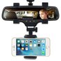 Support universel pour smartphone avec pince sur r&eacute;troviseur int&eacute;rieur de voiture compatible avec iPhone