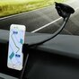 Support Universel avec Pince sur Pare-Brise de Voiture Smartphones compatible avec iPhone - Noir