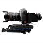 Cam&eacute;ra pliable RIG stabilisateur DSLR cam&eacute;ra tr&eacute;pied d&#039;&eacute;paule en aluminium-noir bleu