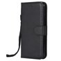 Portefeuille biblioth&egrave;que en simili cuir compatible avec iPhone 7 8 SE 2020 SE 2022 - Noir