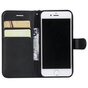 Portefeuille biblioth&egrave;que en simili cuir compatible avec iPhone 7 8 SE 2020 SE 2022 - Noir