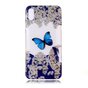 Coque transparente compatible avec iPhone X XS TPU - Bleu Blanc