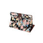 Housse Hardcase Fleurs compatible avec iPad Pro 11 pouces 2018 Tissu Color&eacute; - Noir