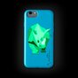 Wilma Glow in the Dark Savanna Rhinoceros - Coque iPhone 6 6s 7 8 SE 2020 SE 2022 - Bleu