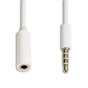 C&acirc;ble d&#039;extension audio blanc 1 m&egrave;tre c&acirc;ble audio prise 3,5 mm