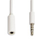 C&acirc;ble d&#039;extension audio blanc 1 m&egrave;tre 3,5 mm fiche c&acirc;ble audio