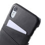 Duo Cardslot Wallet Portefeuille &eacute;tui compatible avec iPhone XR - Cartes noires