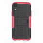 Coque profil de pneu TPU Polycarbonate la coque compatible avec iPhone XR - Noir Rose Protection