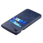 Duo Cardslot Wallet &Eacute;tui portefeuille compatible avec iPhone 7 8 SE 2020 SE 2022 - Protection Bleu Fonc&eacute;