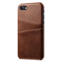 &Eacute;tui portefeuille Duo Cardslot compatible avec iPhone 7 8 SE 2020 SE 2022 - Protection marron