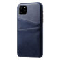 Coque iPhone 11 Pro Max Portefeuille Portefeuille en Cuir - Protection Bleue