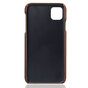 Duo Cardslot Wallet Portefeuille &eacute;tui compatible avec iPhone 11 Pro Max - Protection Marron